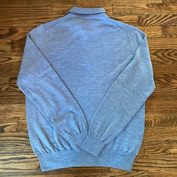 Canali Merino Wool Long-Sleeve Polo - Picture 7 of 11